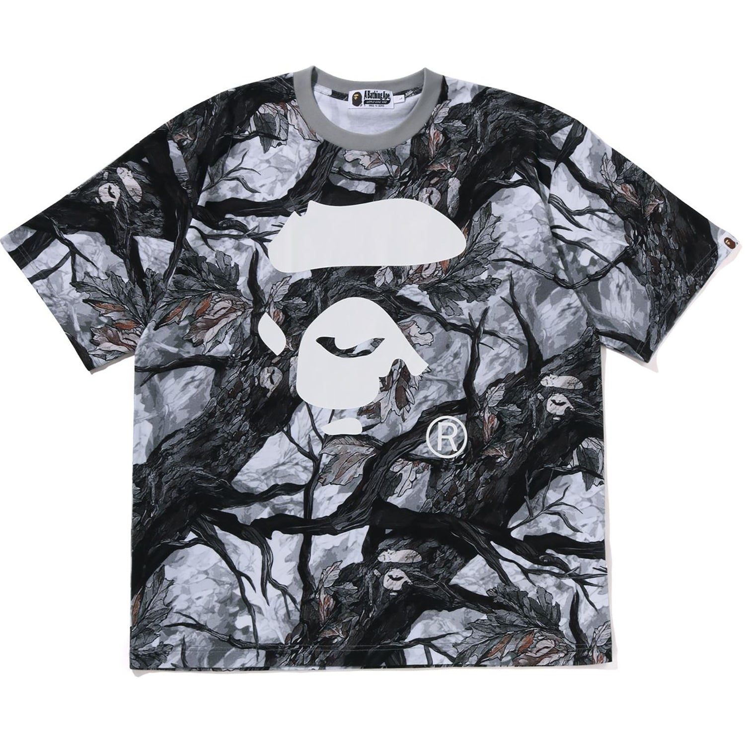 BAPE TREE EDGE CAMO APE FACE RELAXED FIT TEE MENS