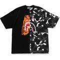 BAPE CITY CAMO TIGER SHARK RELAXED FIT TEE MENS