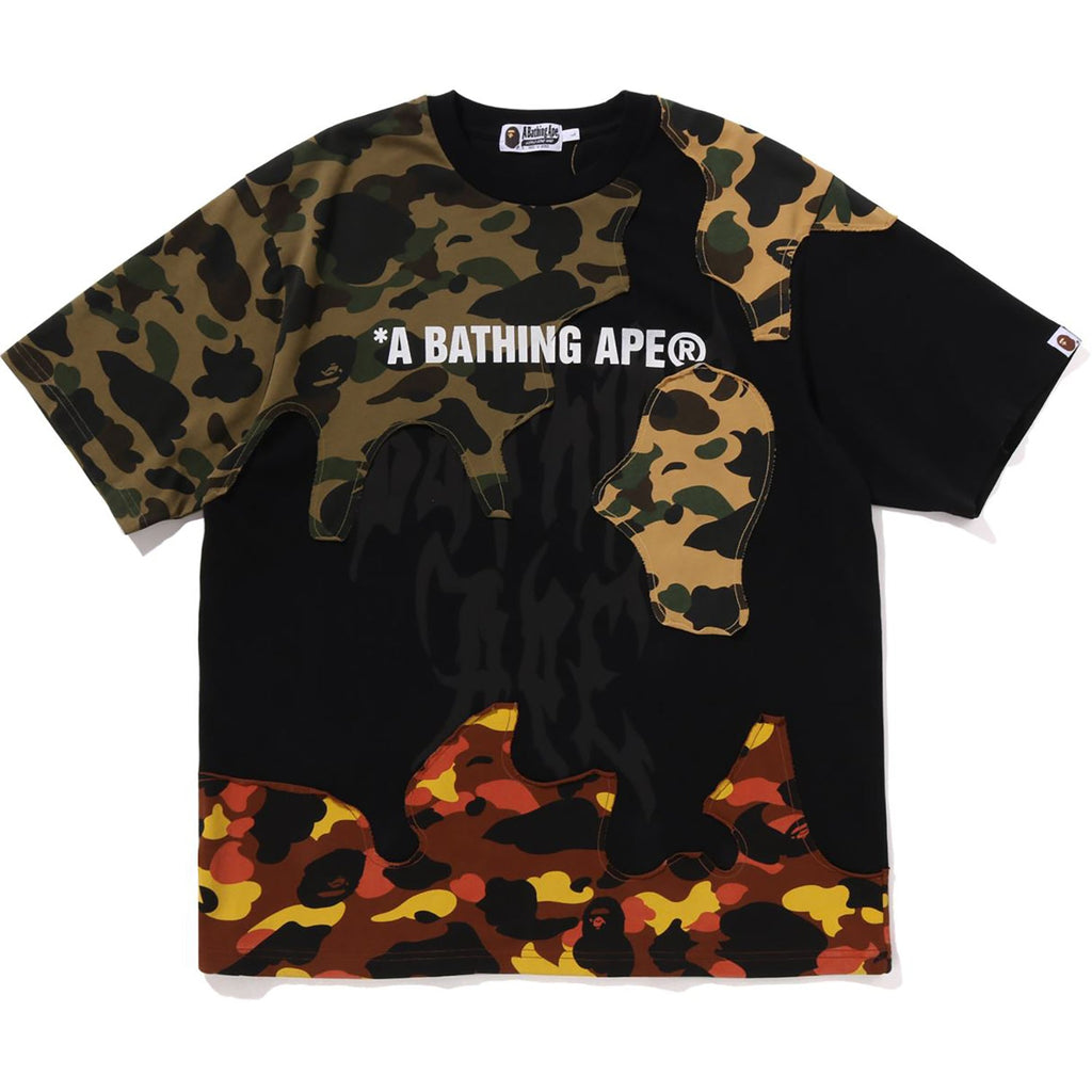 BAPE 1ST CAMO UPCYCLED LOGO RELAXED FIT TEE MENS
