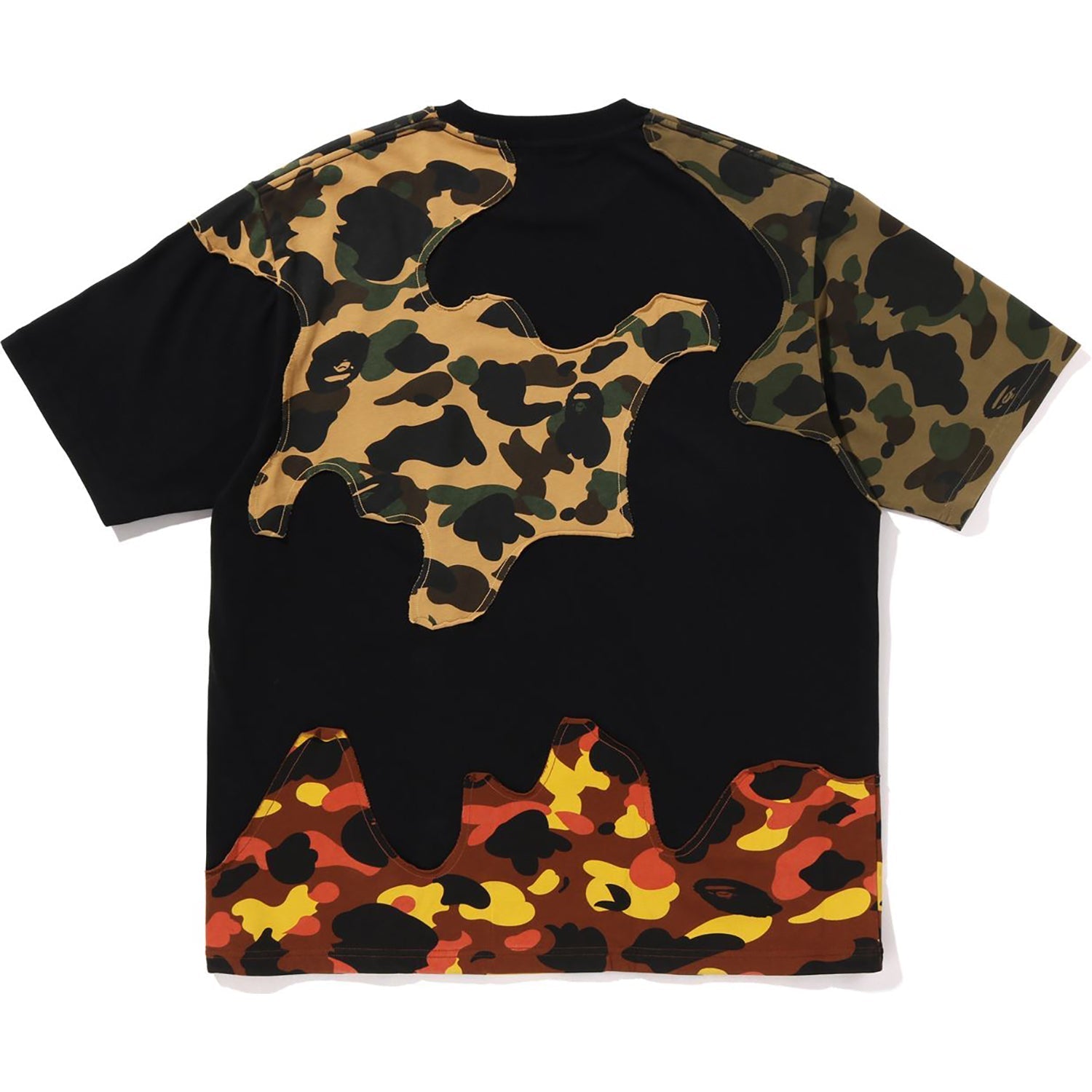 BAPE 1ST CAMO UPCYCLED LOGO RELAXED FIT TEE MENS