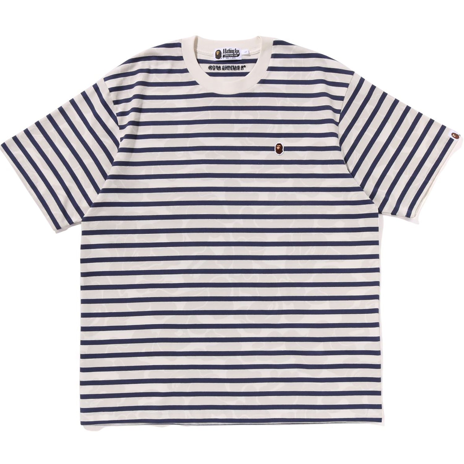 BAPE SOLID CAMO STRIPE ONE POINT RELAXED FIT TEE MENS