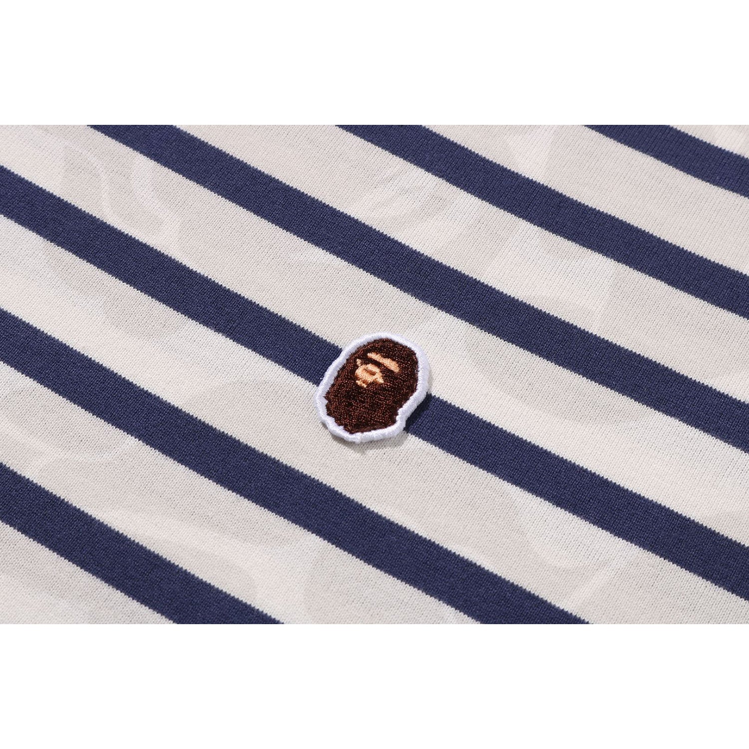 BAPE SOLID CAMO STRIPE ONE POINT RELAXED FIT TEE MENS