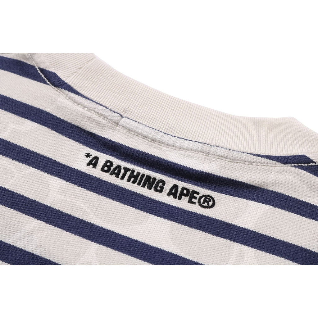 BAPE SOLID CAMO STRIPE ONE POINT RELAXED FIT TEE MENS