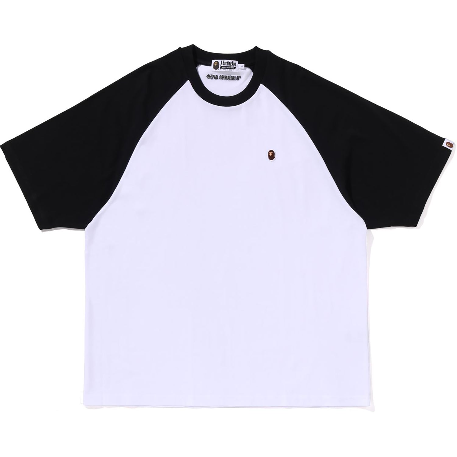 BAPE ONE POINT RELAXED FIT RAGLAN TEE MENS