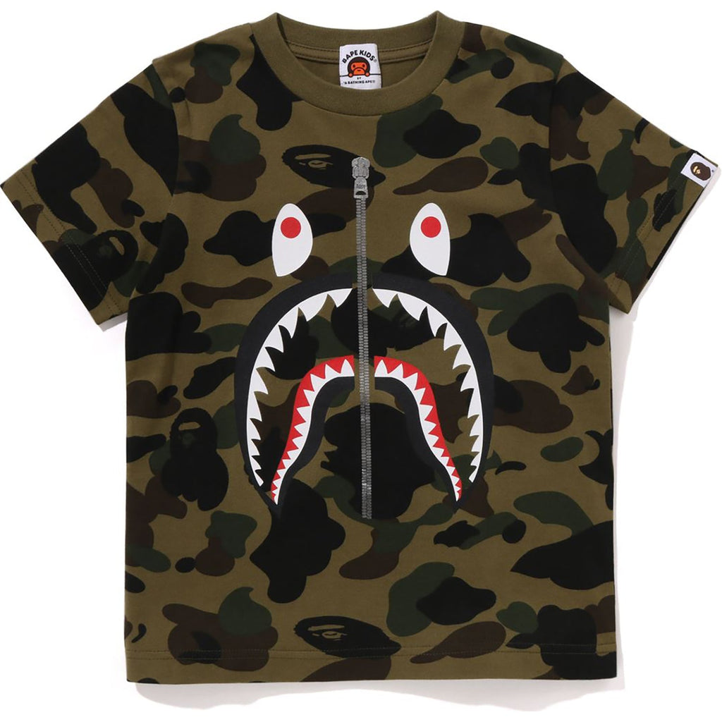 BAPE 1ST CAMO SHARK TEE KIDS