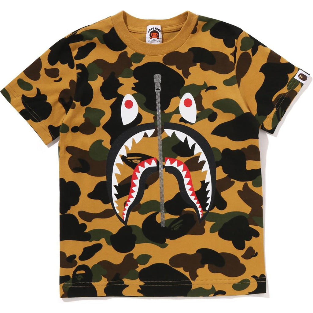 BAPE 1ST CAMO SHARK TEE KIDS