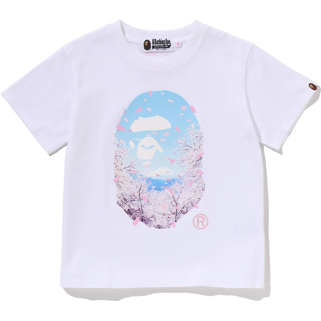 BAPE SAKURA PHOTO APE HEAD MINI TEE LADIES