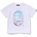 BAPE SAKURA PHOTO APE HEAD MINI TEE LADIES