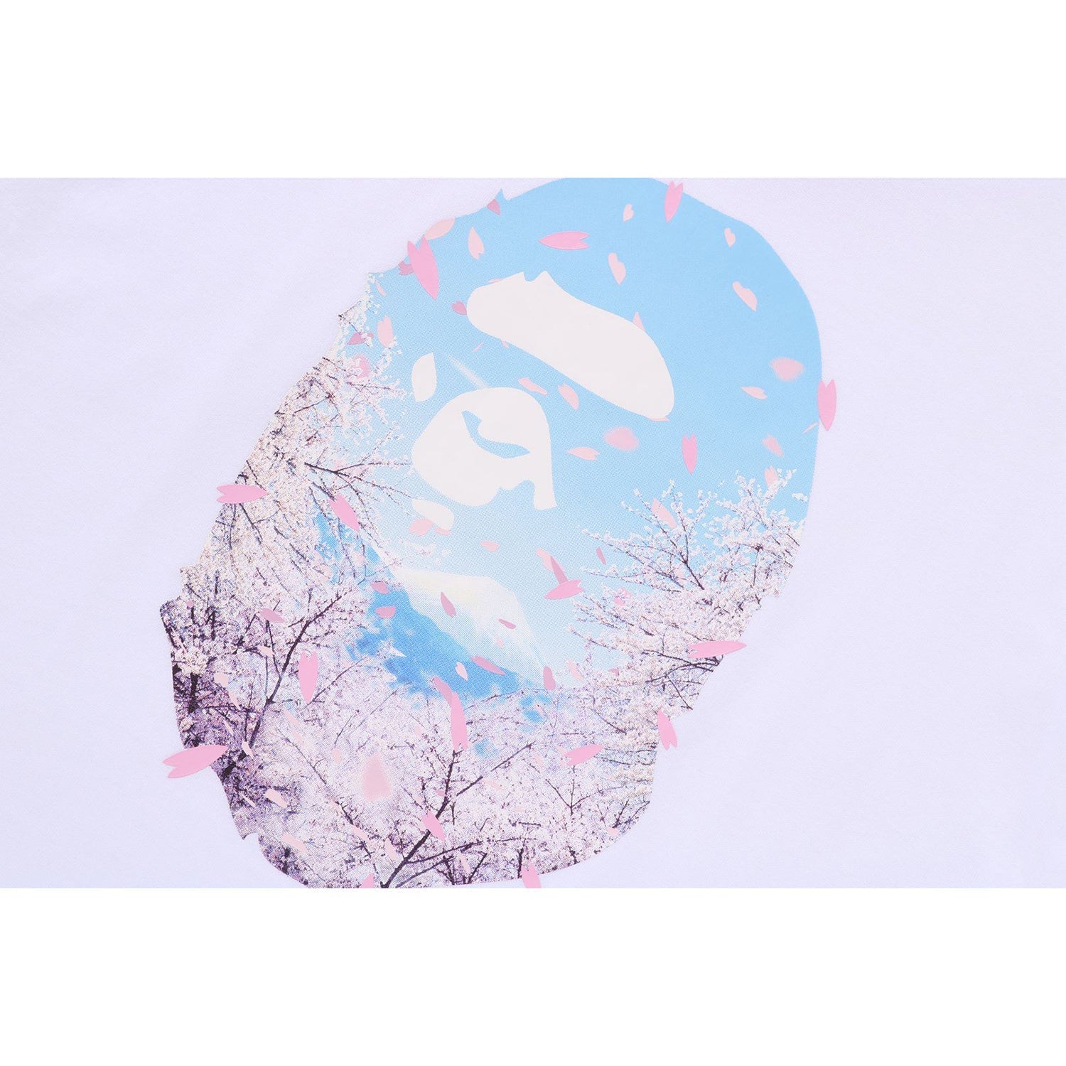 BAPE SAKURA PHOTO APE HEAD MINI TEE LADIES