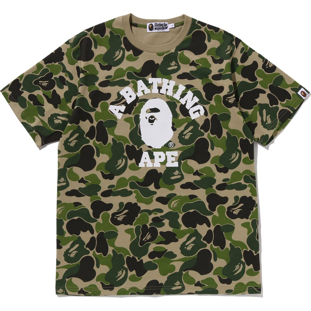 BAPE ABC CAMO COLLEGE TEE MENS