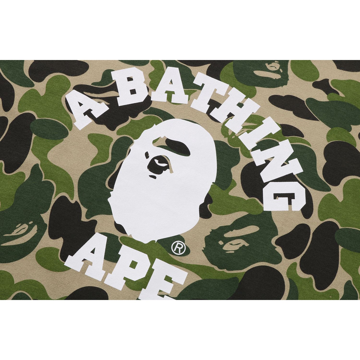 BAPE ABC CAMO COLLEGE TEE MENS