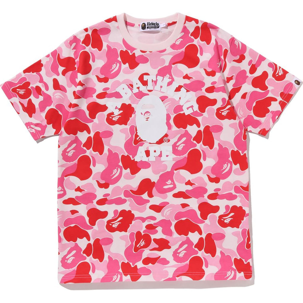 BAPE ABC CAMO COLLEGE TEE MENS