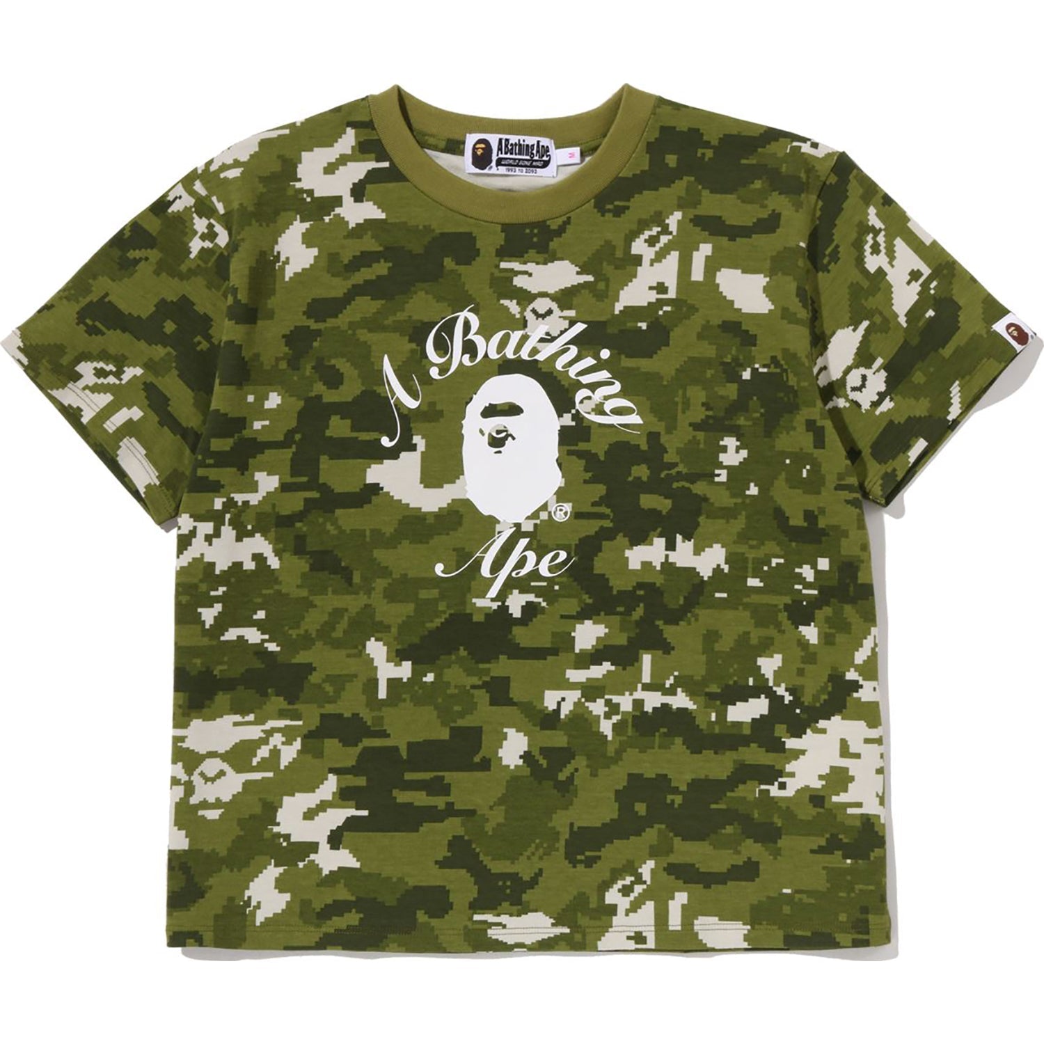 BAPE MULTI PIXEL CAMO COLLEGE MINI TEE LADIES