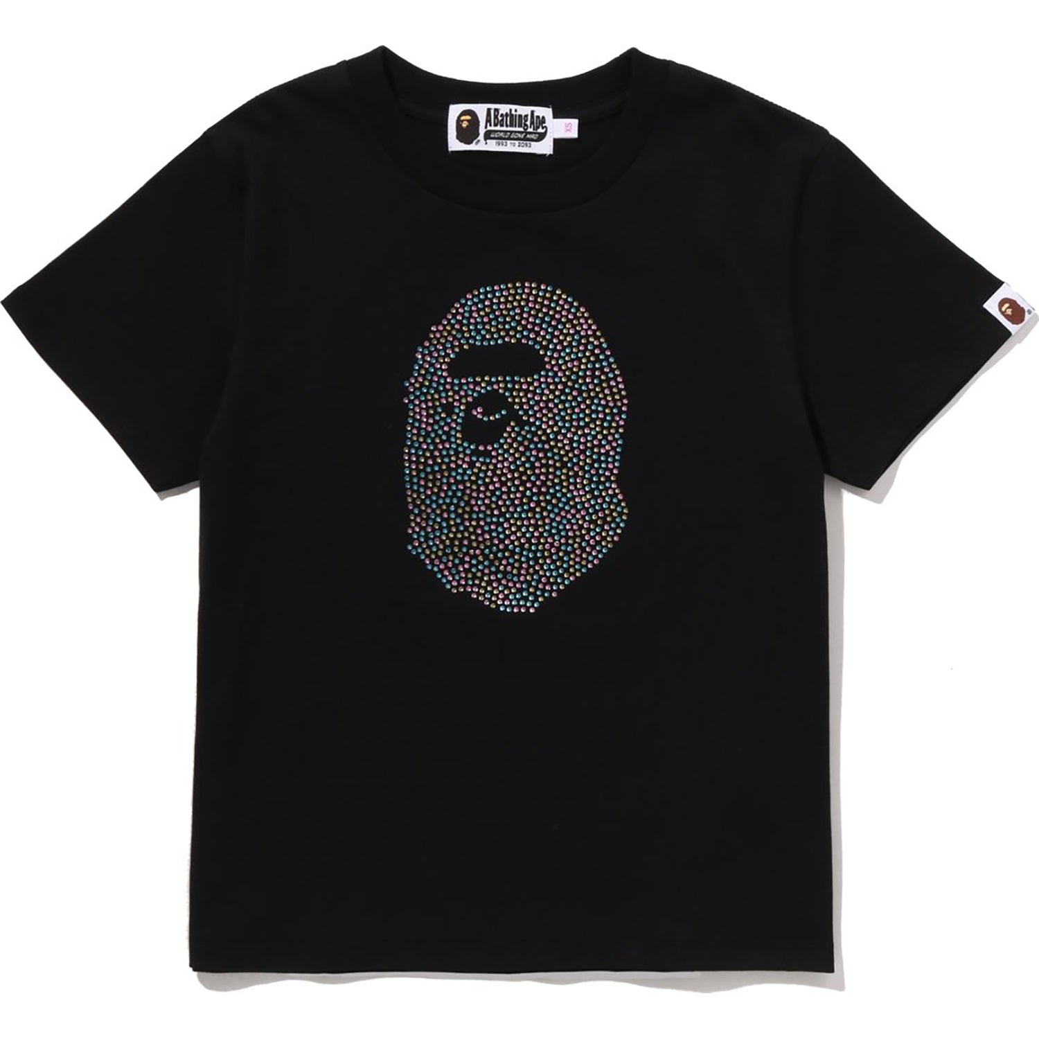 BAPE APE HEAD CRYSTAL STONE MINI TEE LADIES