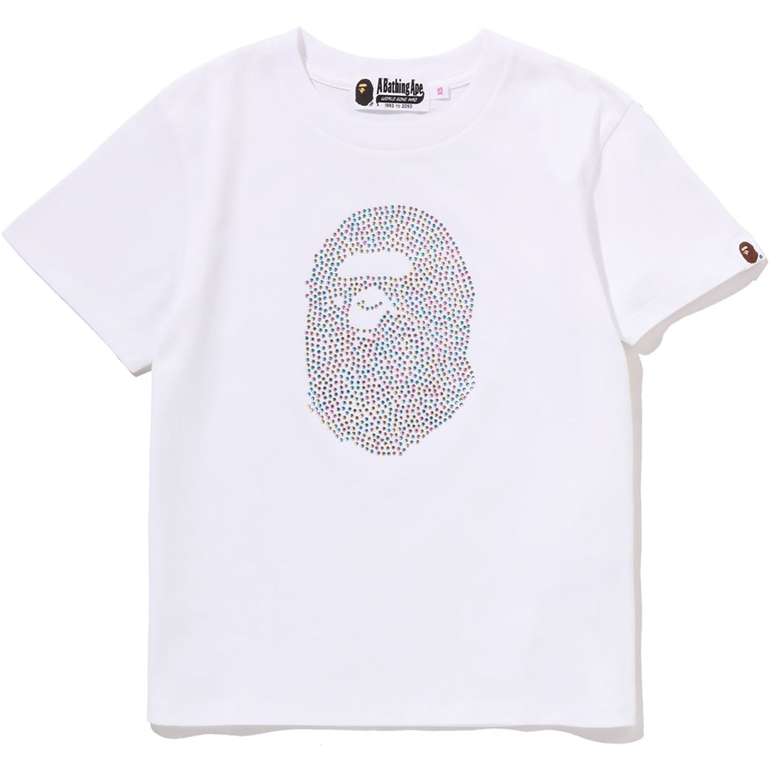 BAPE APE HEAD CRYSTAL STONE MINI TEE LADIES