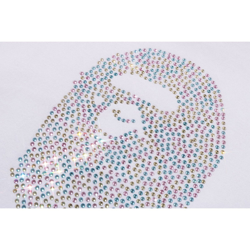 BAPE APE HEAD CRYSTAL STONE MINI TEE LADIES