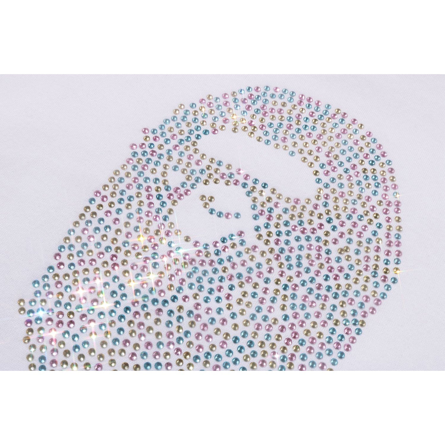 BAPE APE HEAD CRYSTAL STONE MINI TEE LADIES