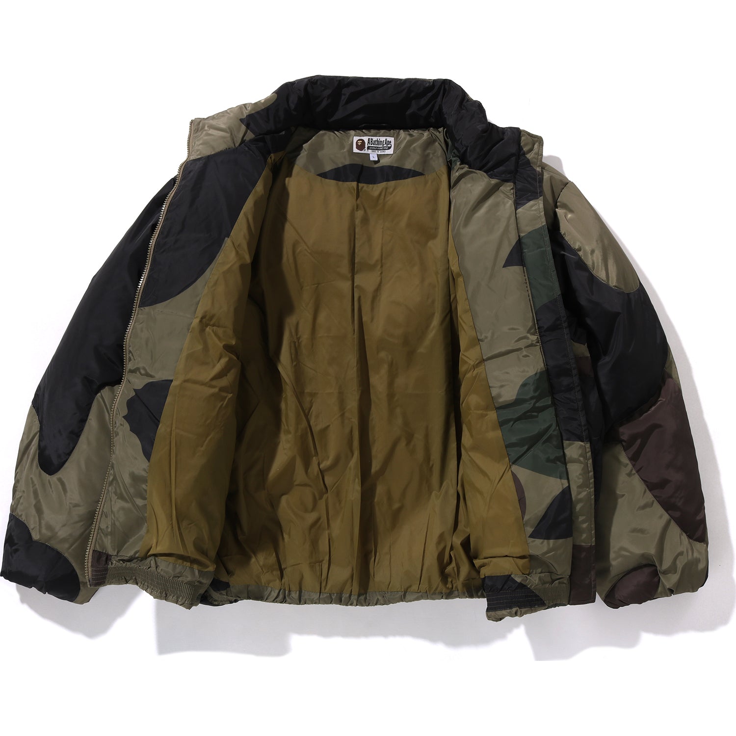 BAPE 1ST CAMO NYLON DOWN JACKET MENS