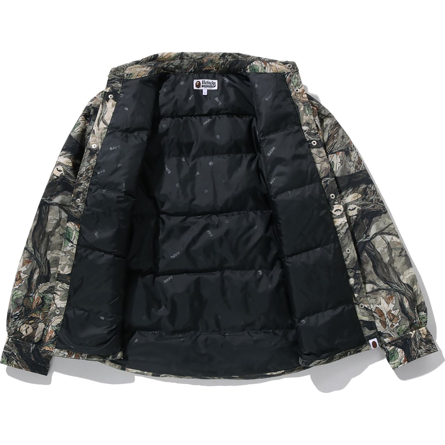 BAPE TREE EDGE CAMO DOWN SHIRT JACKET MENS