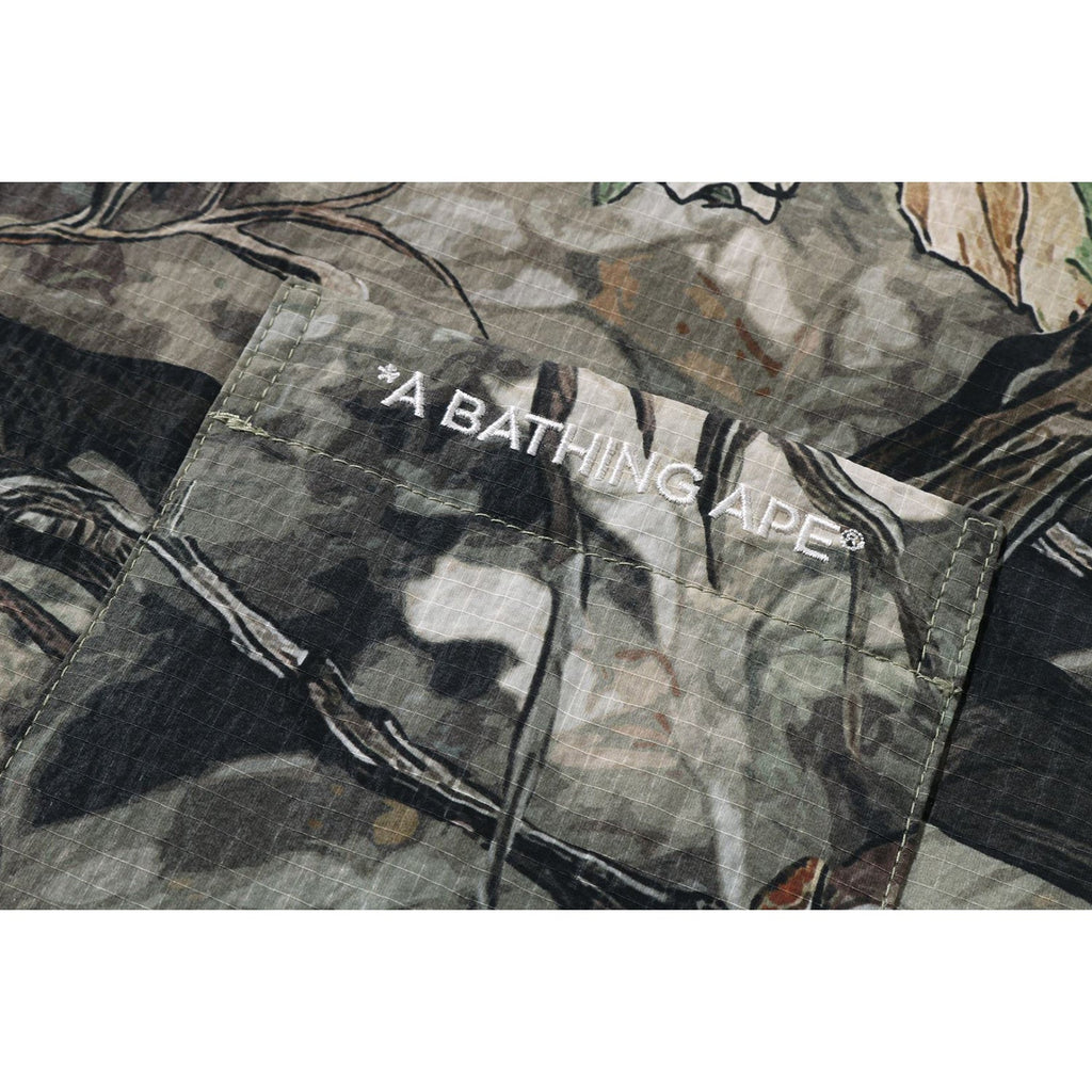 BAPE TREE EDGE CAMO DOWN SHIRT JACKET MENS
