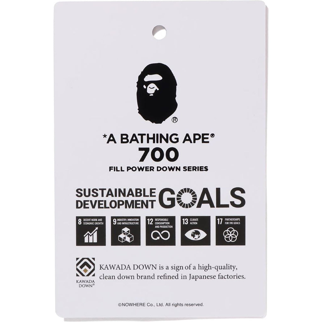 BAPE ONE POINT RELAXED FIT DOWN JACKET MENS