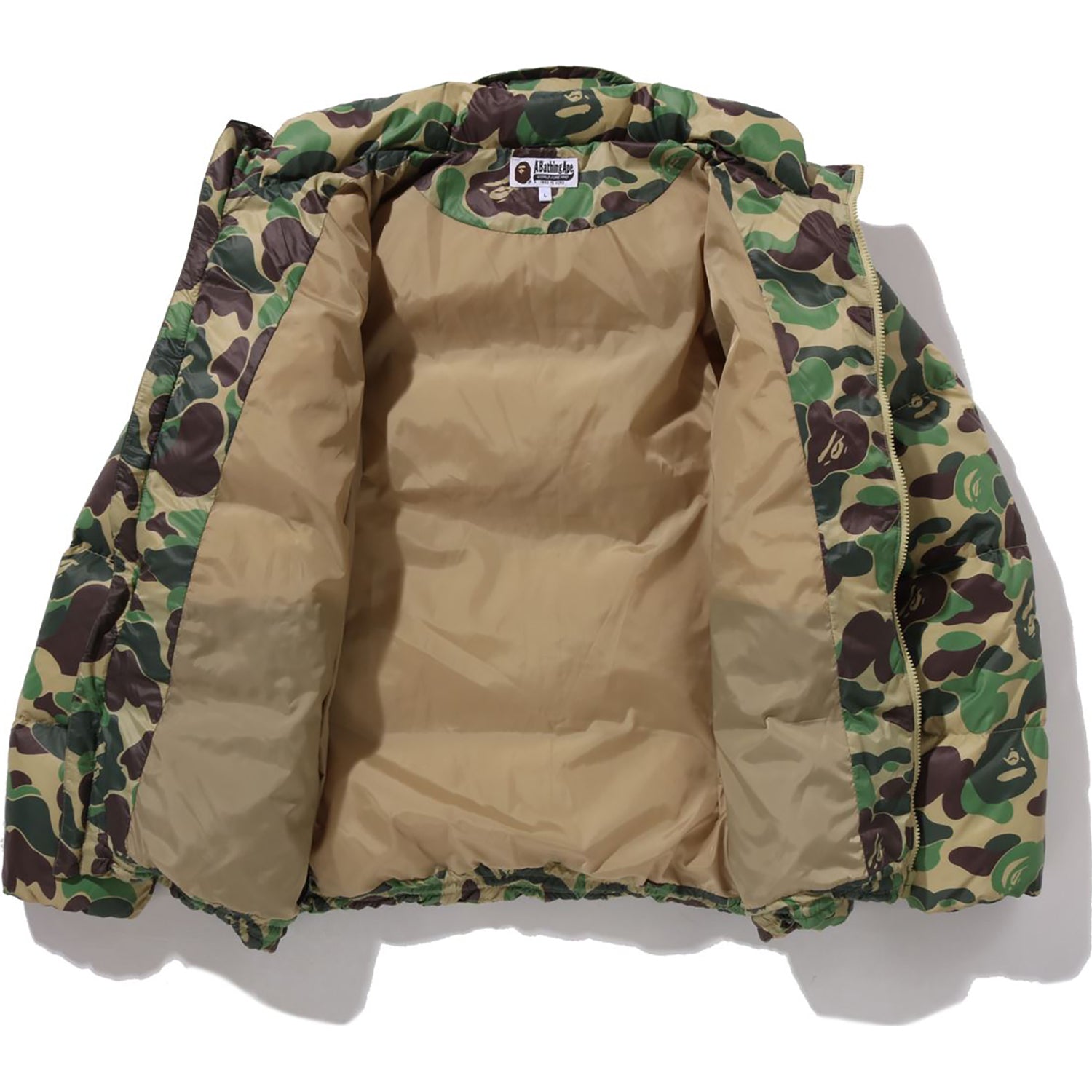 BAPE ABC CAMO DOWN JACKET MENS