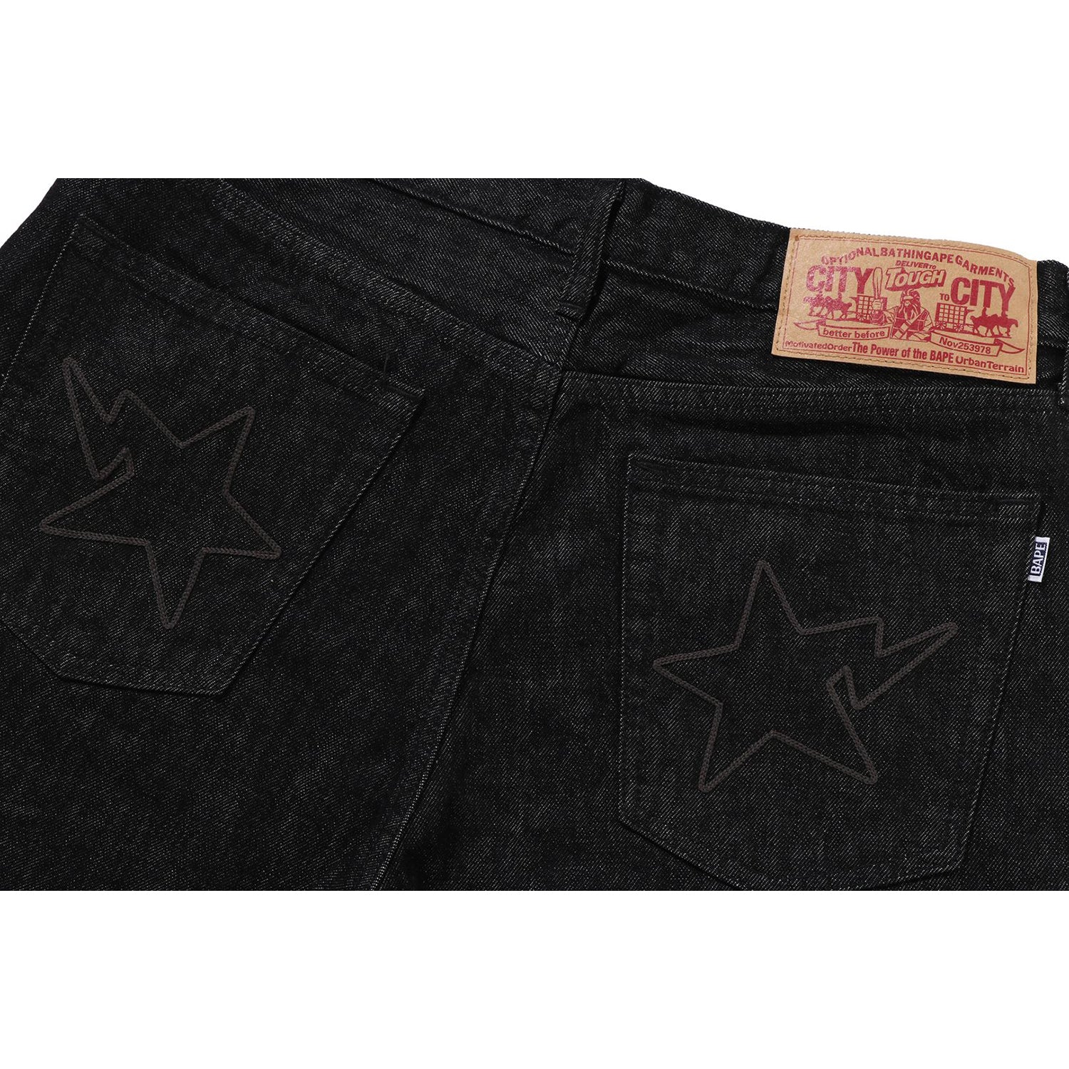 BAPE STA REGULAR FIT 13 OZ DENIM PANTS MENS