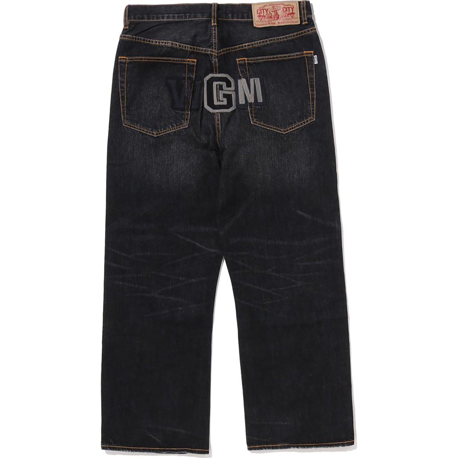 BAPE SHARK RELAXED FIT DENIM PANTS MENS