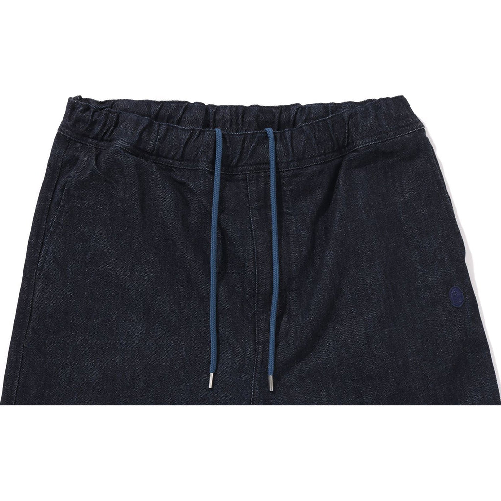 BAPE ONE POINT RELAXED FIT 13OZ DENIM SHORTS MENS