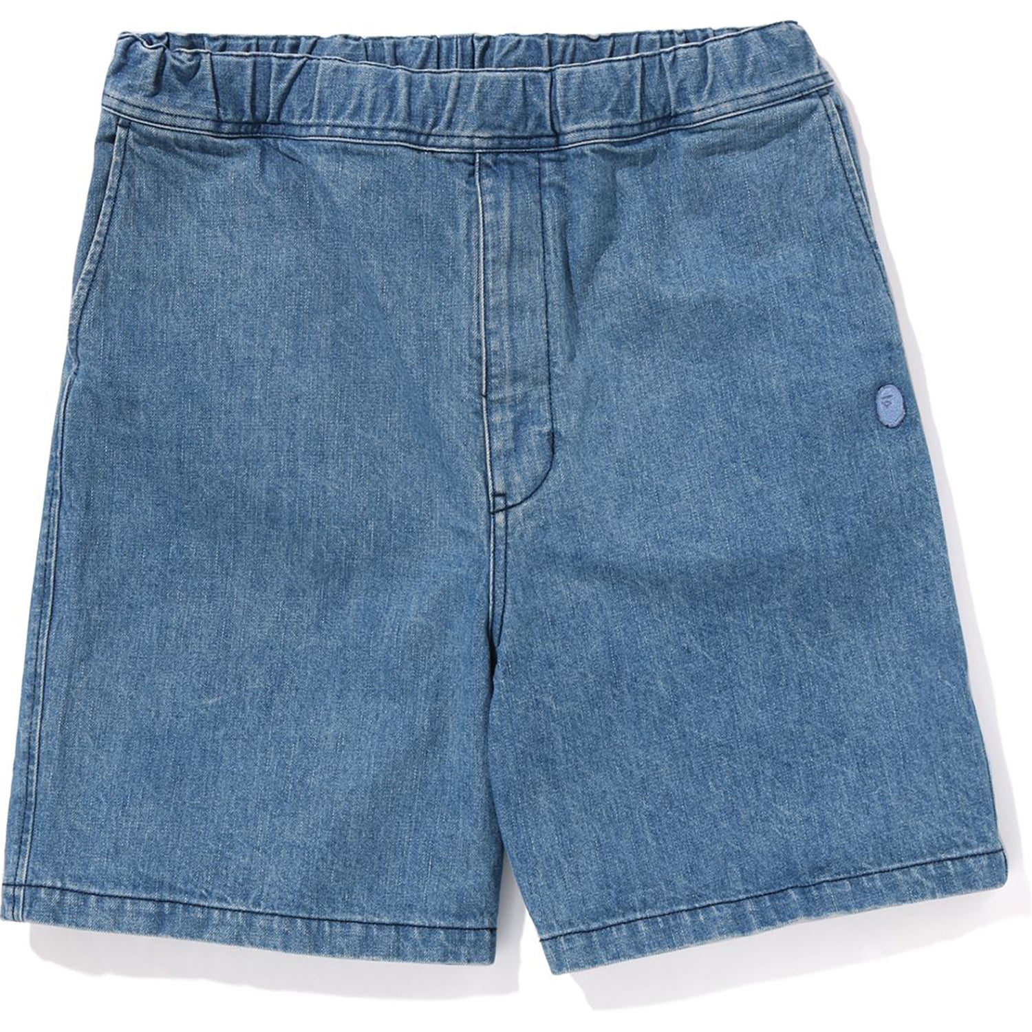 BAPE ONE POINT RELAXED FIT 13OZ DENIM SHORTS MENS