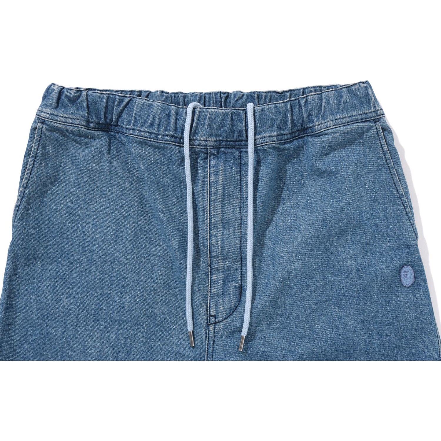 BAPE ONE POINT RELAXED FIT 13OZ DENIM SHORTS MENS