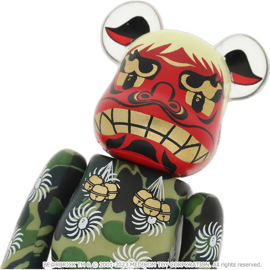 BAPE NEW YEAR BE@RBRICK MANEKINEKO SHISHIMAI DARUMA 100% & 400%