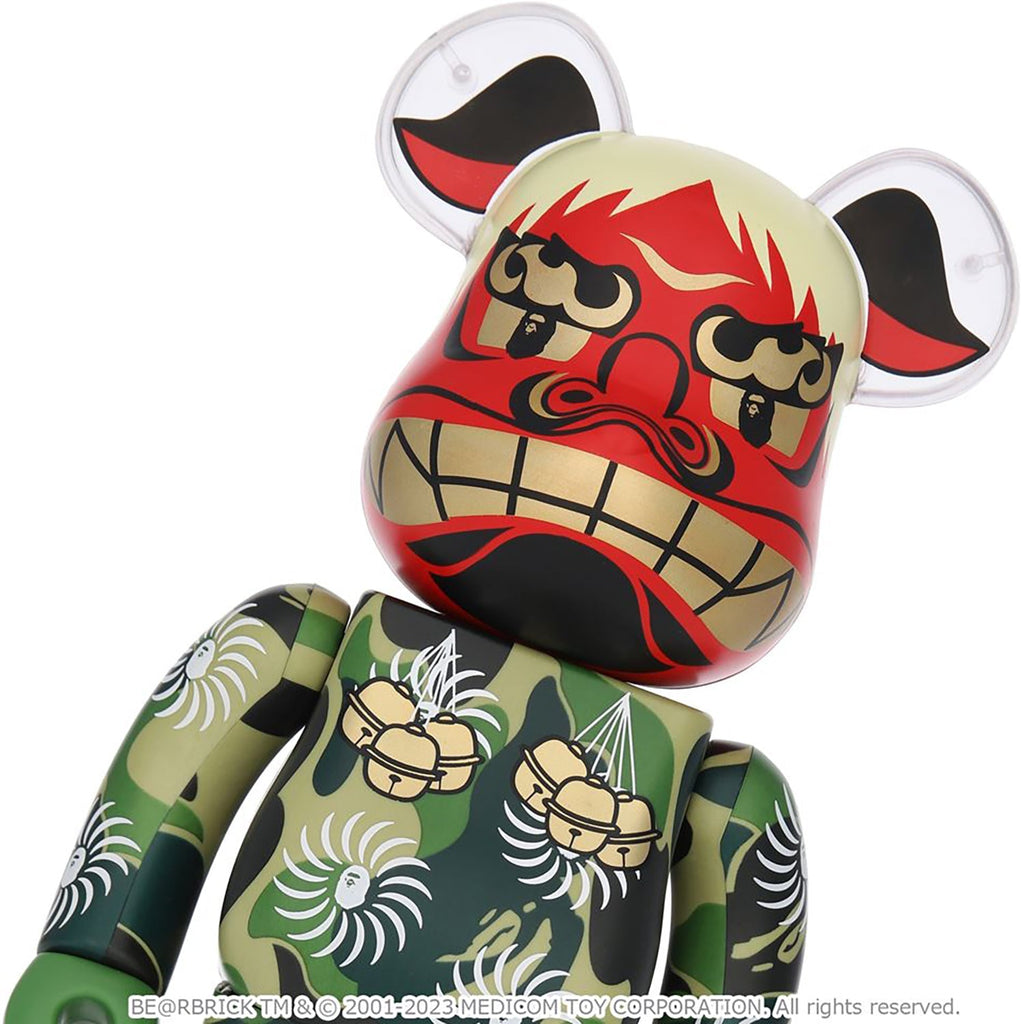 BAPE NEW YEAR BE@RBRICK MANEKINEKO SHISHIMAI DARUMA 100% & 400%