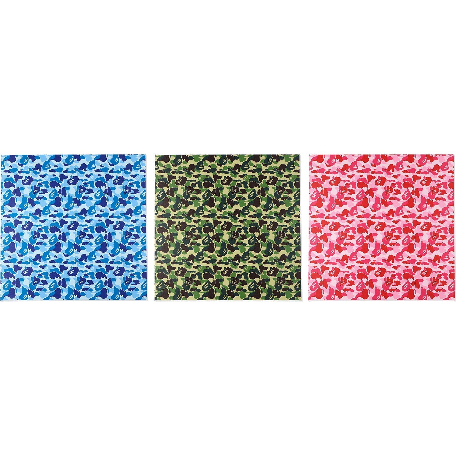 BAPE ABC CAMO CANVAS LARGE 28"x28"