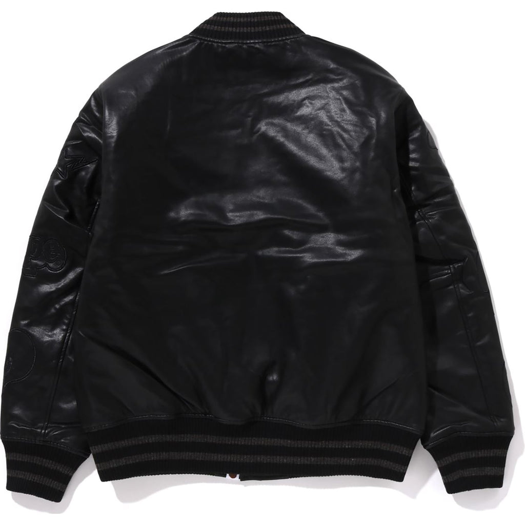 BAPE MULTI LOGO VARSITY JACKET LADIES