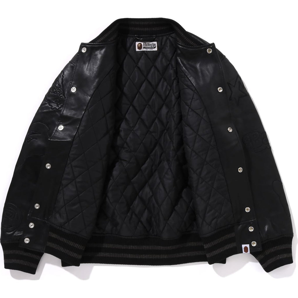 BAPE MULTI LOGO VARSITY JACKET LADIES