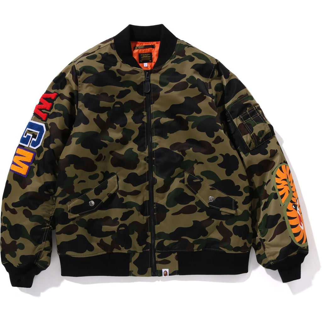 BAPE 1ST CAMO SHARK MA-1 JACKET MENS