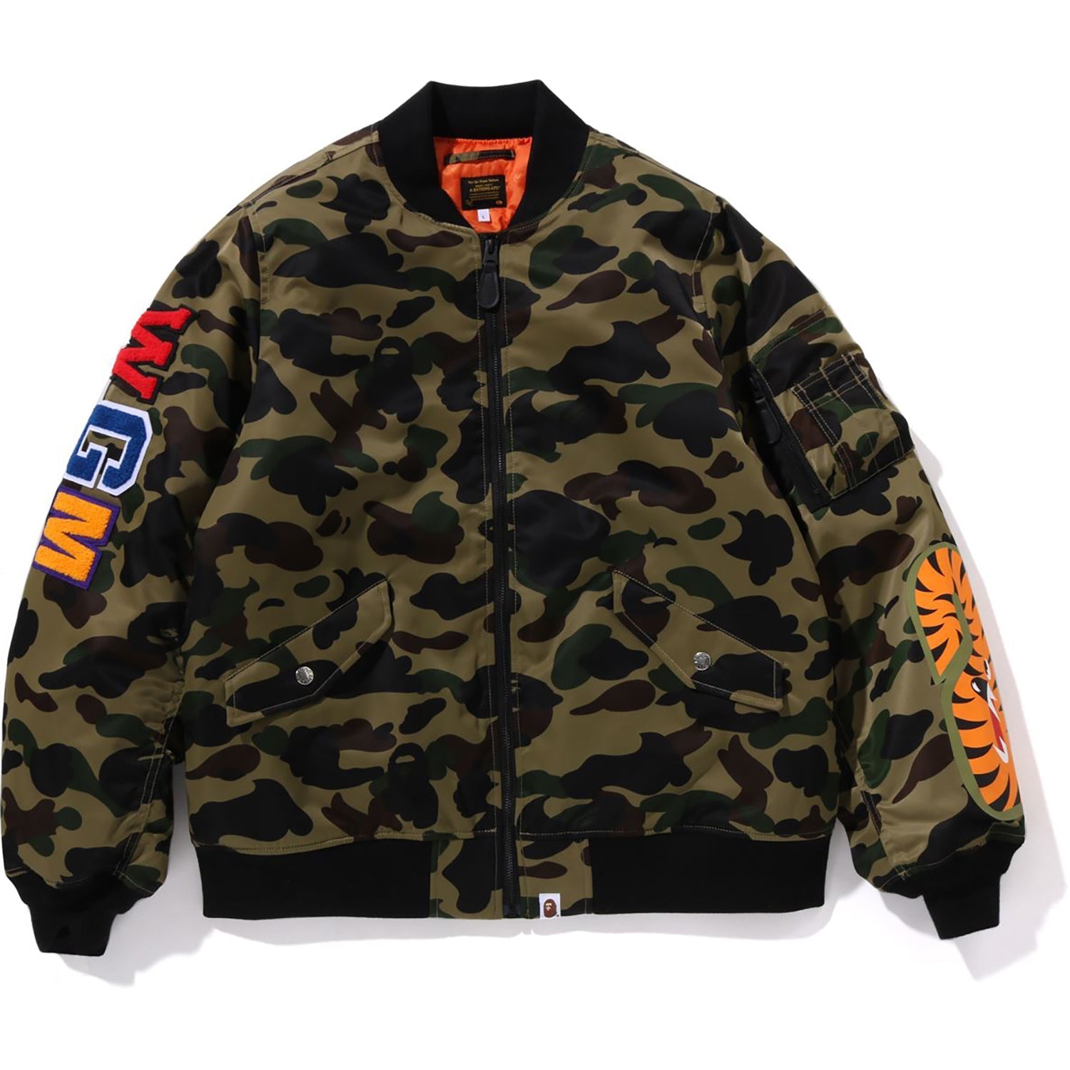 BAPE 1ST CAMO SHARK MA-1 JACKET MENS