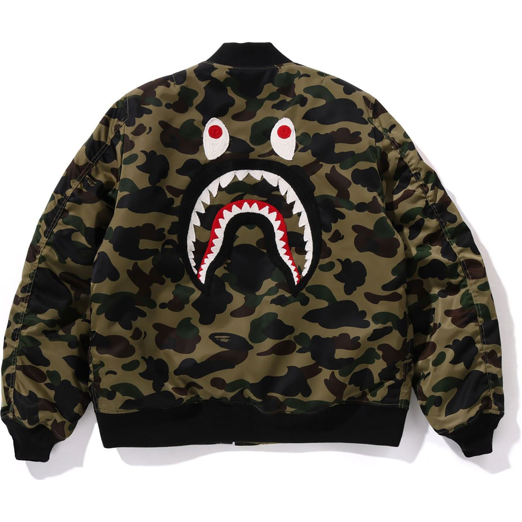 BAPE 1ST CAMO SHARK MA-1 JACKET MENS
