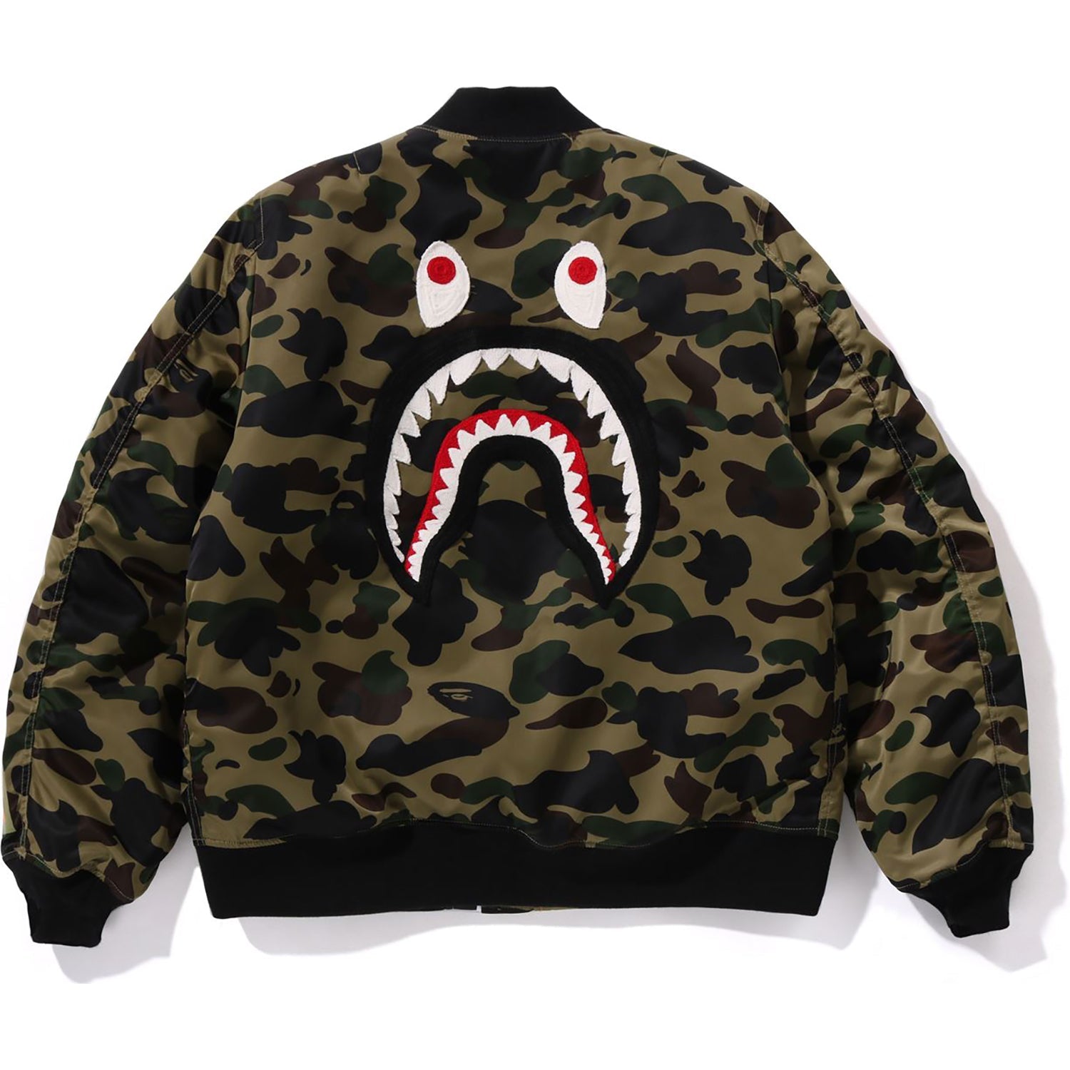 BAPE 1ST CAMO SHARK MA-1 JACKET MENS