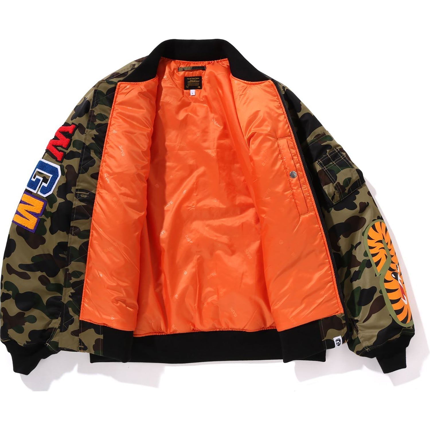 BAPE 1ST CAMO SHARK MA-1 JACKET MENS