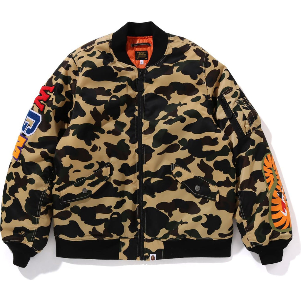 BAPE 1ST CAMO SHARK MA-1 JACKET MENS