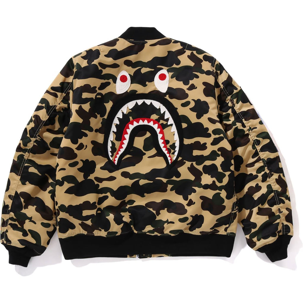 BAPE 1ST CAMO SHARK MA-1 JACKET MENS