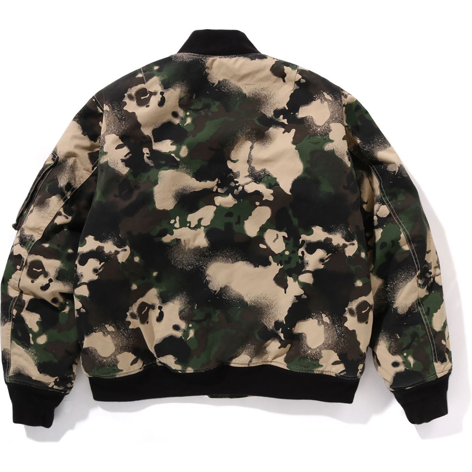 BAPE MAP CAMO BOMBER JACKET MENS