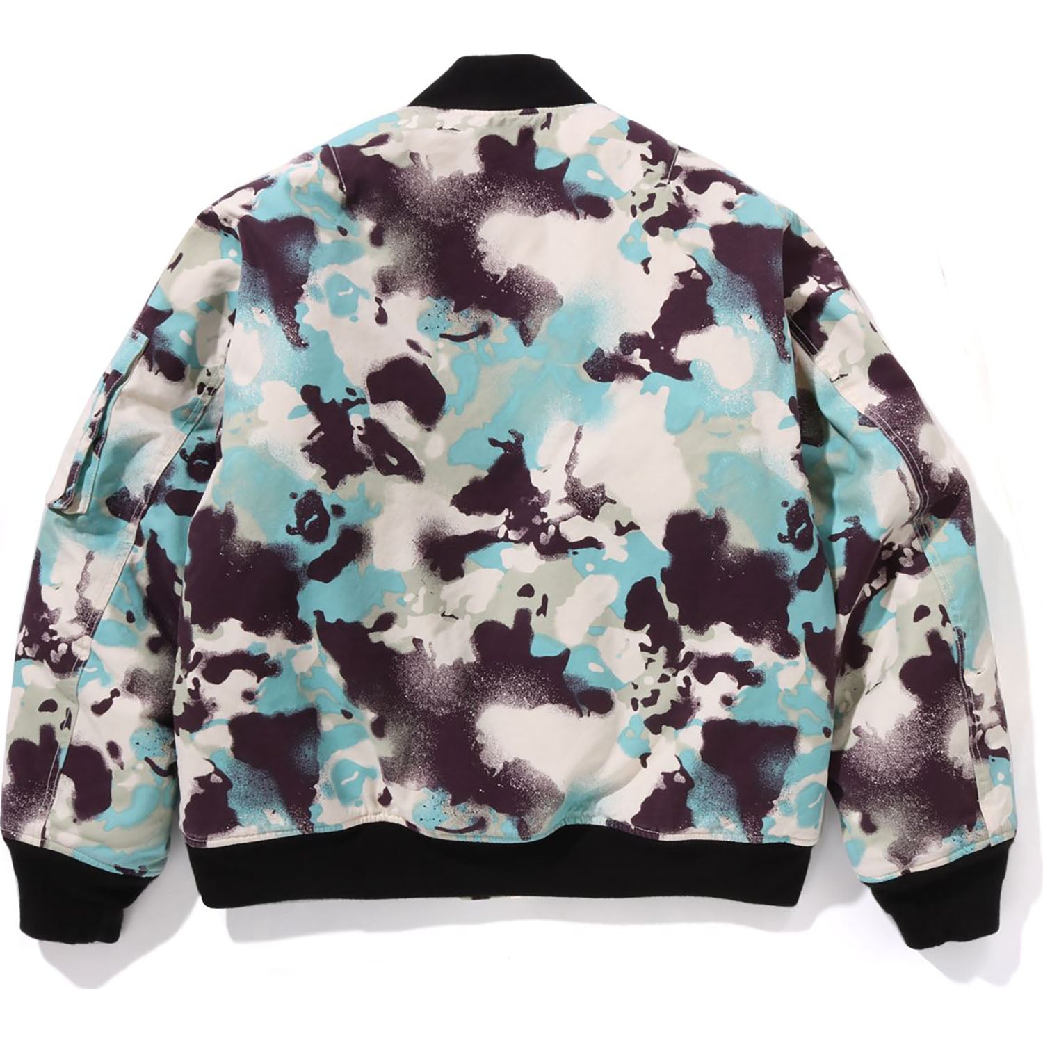 BAPE MAP CAMO BOMBER JACKET MENS