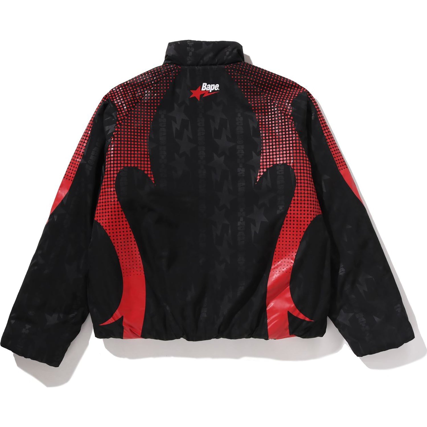 BAPE ABA FRAME MONOGRAM JACQUARD MULTI LOGO PADDED JACKET MENS