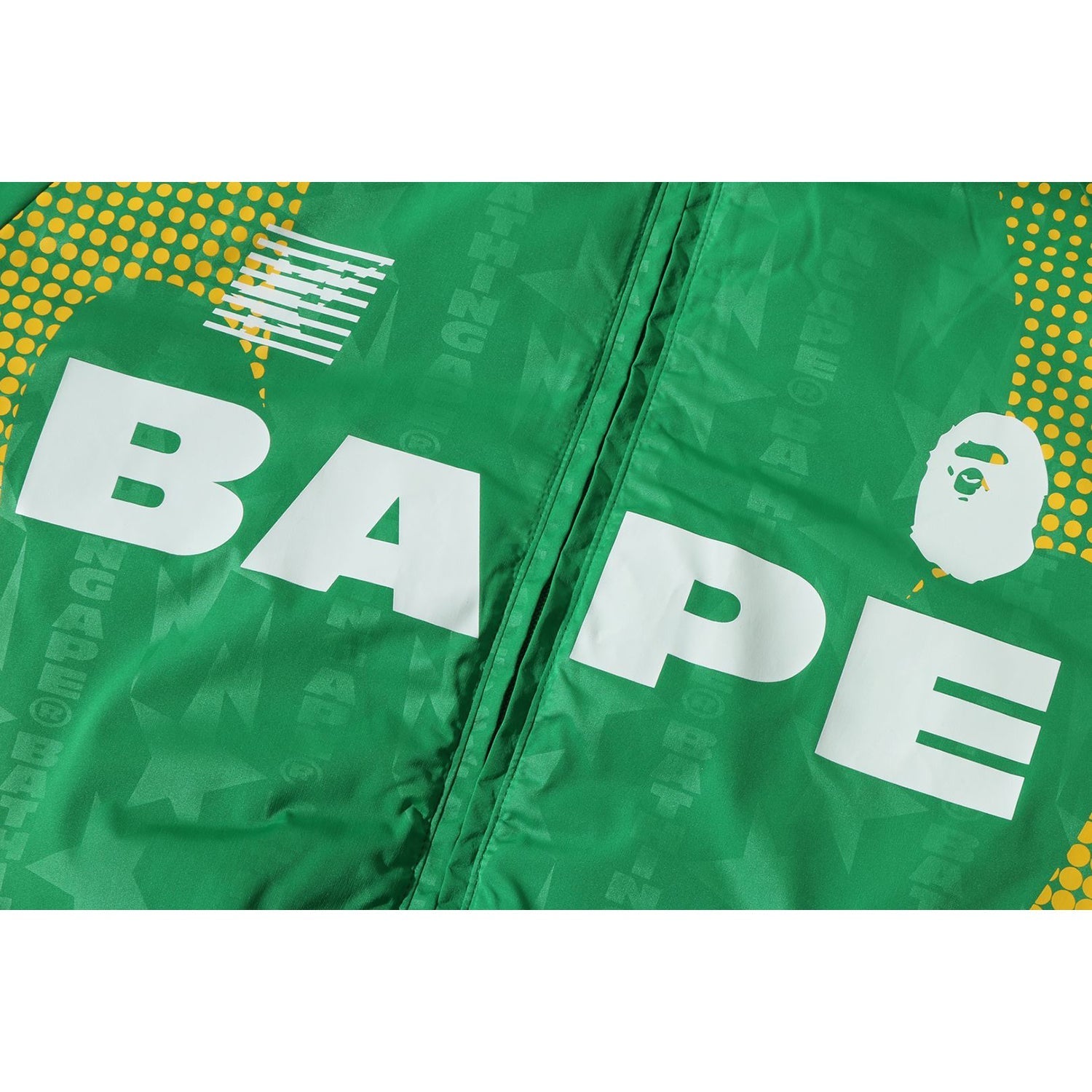 BAPE ABA FRAME MONOGRAM JACQUARD MULTI LOGO PADDED JACKET MENS