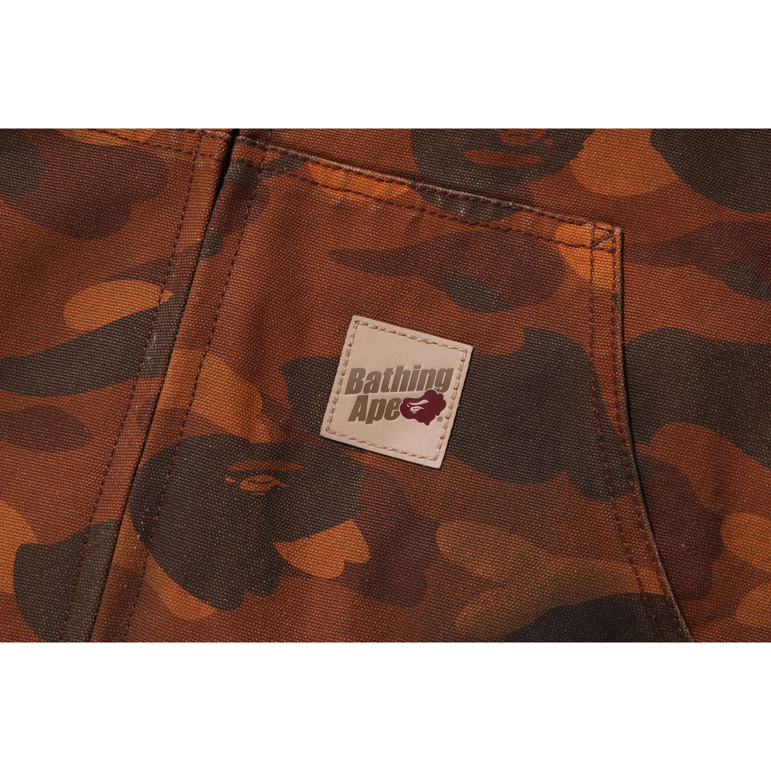 BAPE SOLID 1ST CAMO REVERSIBLE SHARK ZIP HEAVY JACKET MENS