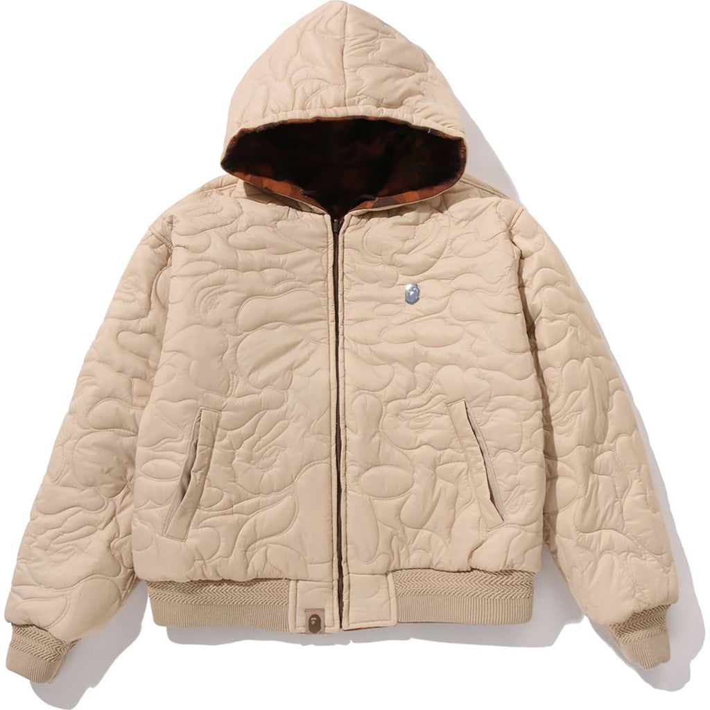 BAPE SOLID 1ST CAMO REVERSIBLE SHARK ZIP HEAVY JACKET MENS