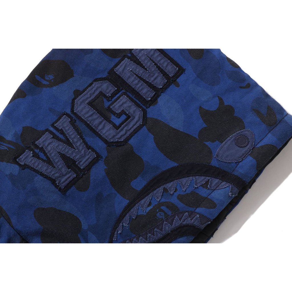 BAPE SOLID 1ST CAMO REVERSIBLE SHARK ZIP HEAVY JACKET MENS